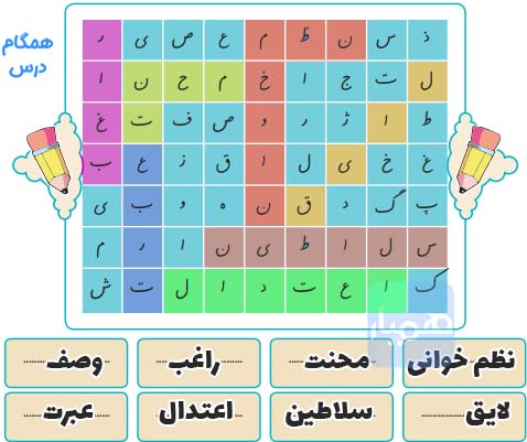 جواب صفحه 96 نگارش ششم