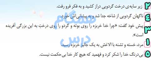 درک متن صفحه 13 نگارش پنجم