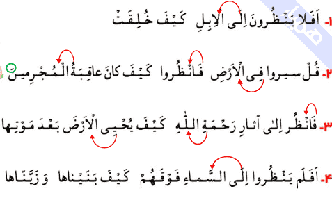 جواب تمرین های صفحه ۹۶ قرآن چهارم