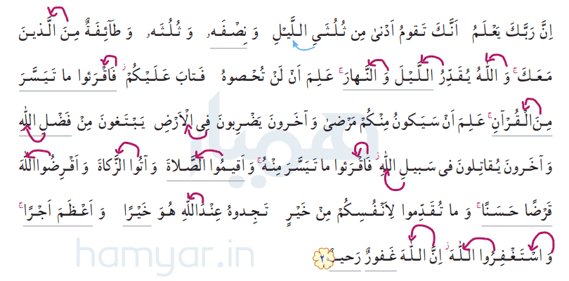 جواب تمرین صفحه ۳ قرآن ششم ابتدایی